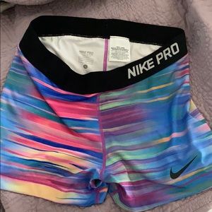 Nike pro spandex shorts.